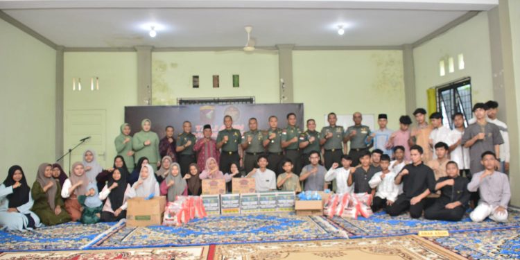Peringati Hari Juang TNI AD, Kodam XII/Tpr Berbagi Kebahagiaan Dengan Anak Yatim