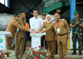 Sinergitas TNI-Polri Kota Malang Sukses Laksanakan Pengamanan Kunker Presiden Jokowi di TPA Supit Urang