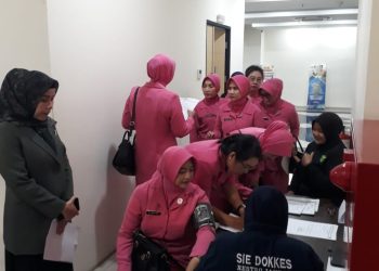 Polres Metro Jakarta Barat, BPJS, dan Prodia Kolaborasi Sosialisasikan Kesehatan Wanita Melalui Kegiatan Papsmear