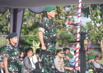 Kasdam I/BB Serahkan Simbol Yudha Wastu Pramuka Jaya TA 2023