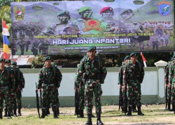 Danrem 121/Abw Buka Peleton Beranting Yudha Wastu Pramuka Jaya TA 2023