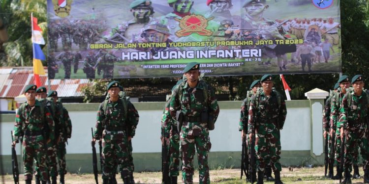 Danrem 121/Abw Buka Peleton Beranting Yudha Wastu Pramuka Jaya TA 2023