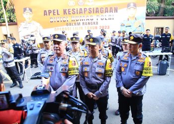 Kadiv Humas Tekankan Beberapa Hal Saat Gelar Apel Kesiapsiagaan Satgas Humas Polri Pengamanan Nataru