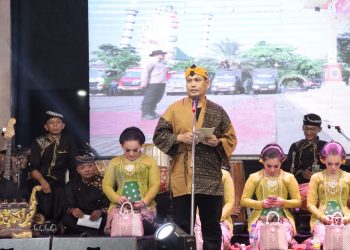 Untuk Pemilu Damai, Polres Lamongan Gelar Malam Bulan Bakti Budaya Nusantara