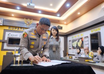 Polres Blitar Kota Tanda Tangan Nota Kesepahaman Bersama/MOU Dengan Perbankan