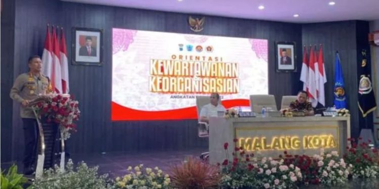 Fasilitasi PWI Malang Raya Gelar OKK, Kapolresta Malang Kota Tegaskan Netralitas Polri di Pemilu 2024