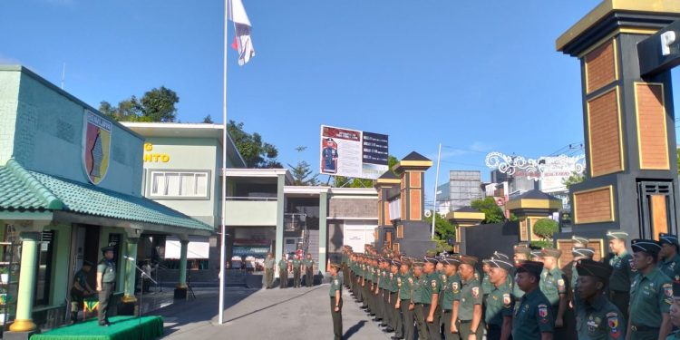 Kodim 0808/Blitar, Gelar Upacara Peringatan Hari Bela Negara Ke – 75 Tahun 2023