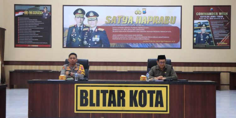 Rakor Lintas Sektoral Operasi Lilin Semeru Digelar, Polres Blitar Kota Bahas Pengamanan Jelang Nataru