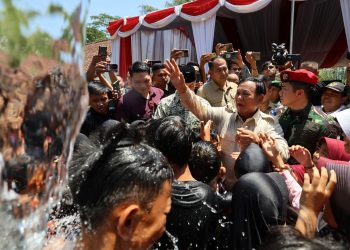 Menhan Prabowo Resmikan Lima Titik Sumber Air di Kab. Kuningan, 1.904 Keluarga Nikmati Air Bersih