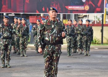 Upacara Penyerahan Jabatan Batalyon B Pelopor Satbrimob Polda Kalbar