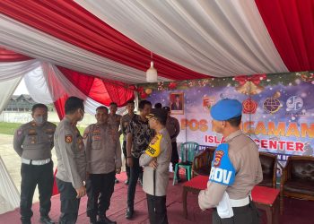Kapolres Tulang Bawang Barat Cek Kesiapan Personel di Pos Pelayanan dan Pos Pengamanan Nataru.