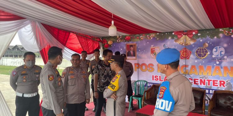 Kapolres Tulang Bawang Barat Cek Kesiapan Personel di Pos Pelayanan dan Pos Pengamanan Nataru.