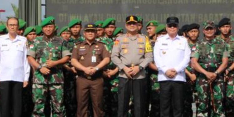 APEL GELAR PASUKAN KESIAPSIAGAAN PENANGGULANGAN BENCANA ALAM DAN BANJIR TAHUN 2023 DI HADIRI DANREM 121/ABW