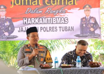 Gelar Jum’at Curhat, Kapolres Tuban Ajak Masyarakat Jaga Kerukunan Meski Beda Pilihan