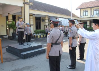 Kapolres Kediri Kota Pimpin Sertijab Wakapolres Dan Kabagren