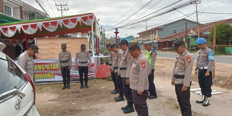 Polres Singkawang Memulai Pelaksanaan Pos Pengamanan dan Pos Pelayanan Dalam Rangka Opspol Terpusat Lilin Kapuas-2023