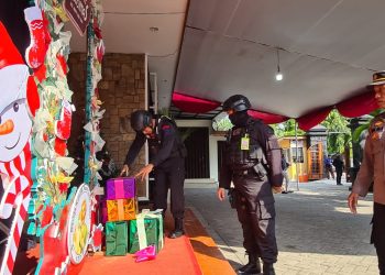 Polres Kediri Kota Libatkan Unit Jibom Sterilisasi Gereja Menjelang Ibadah Natal