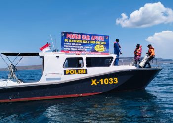Patroli Polairud Polresta Banyuwangi di Selat Bali Jamin Keamanan Libur Nataru