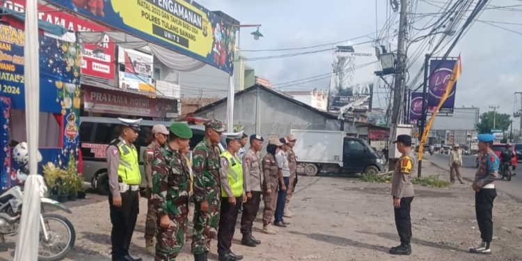 Prajurit Kodim 0426 Tulang Bawang Perkuat Pos Pengamanan Natal Dan Nataru 2023-2024