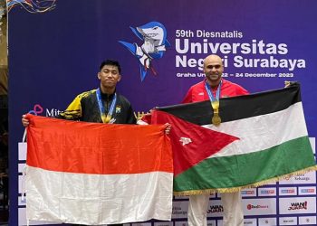 Dua Atlet Karate  Anggota Sat Samapta Polres Kediri Meraih Medali Emas dan Perak.