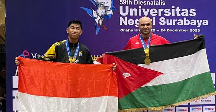 Dua Atlet Karate  Anggota Sat Samapta Polres Kediri Meraih Medali Emas dan Perak.