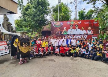 Personil Polsek Tabanan Amankan Pembukaan Year End VI Open Petanque Competition 2023 Tingkat Nasional