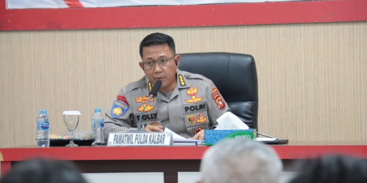 Tim Pamatwil Polda Kalbar Dalam Kunjungan Ke Polres Sekadau Berikan Arahan Terkait Ops Mantap Brata Kapuas 2023-2024
