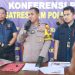 Polres Kediri menggelar rilis pengungkapan kasus temuan mayat perempuan dibawah umur di area persawahan menuju wisata Gua Jegles, Desa Keling, Kecamatan Kepung, Kabupaten Kediri,