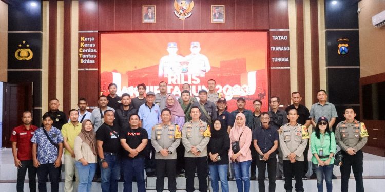 Polres Blitar Kota Gelar Release Akhir Tahun 2023