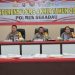Polres Sekadau Gelar Konferensi Pers Akhir Tahun 2023