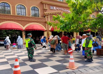 Jelang Tahun Baru, Anggota Koramil Jajaran Kodim 0808/Blitar Tingkatkan Pengamanan Di Wilayah Masing Masing