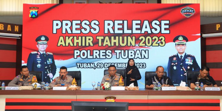 Sepanjang Tahun 2023, Polres Tuban Sukses Tuntaskan Kasus Peredaran Narkoba