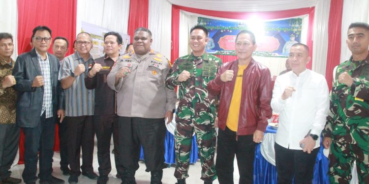 Dandim 0426 Tuba Forkopimda Dan Polres Tuba Zoom Meeting Bersama Dalam Pengamanan Nataru