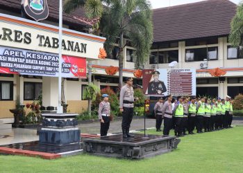 Apel Kesiapan OMB Agung Tahun 2024 Berikan Pengamanan Masa Kampanye, Inilah Arahan Yang Disampaikan Kapolres Tabanan