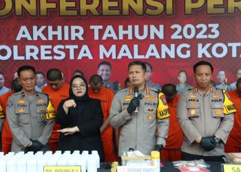 Polresta Malang Kota Berhasil Mengungkap 1.086 Kasus Sepanjang Tahun 2023