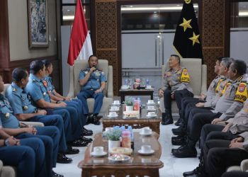 Sinergitas, Kapolda Jatim Terima Kunjungan Pangkoarmada ll