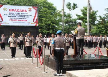 Kapolres Nganjuk Pimpin Sertijab Wakapolres, Kapolsek Gondang, Lengkong dan Sawahan