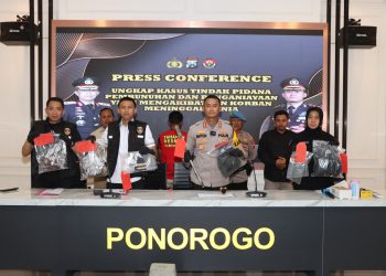Polres Ponorogo Berhasil Amankan Tersangka Kasus Pembunuhan di Malam Tahun Baru