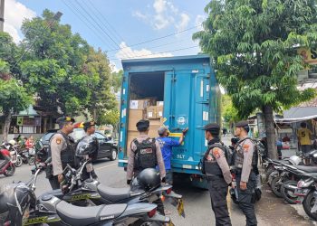 Patroli dan Siagakan Personel 24 Jam, Polres Kediri Kota Pastikan Kantor dan Gudang Logistik KPU Kota Kediri Aman