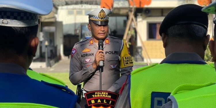 Kasatgas Kamseltibcarlantas Pimpin Apel OMB Agung 2023-2024 tahap II Kampanye,Tetap Utamakan Keselamatan