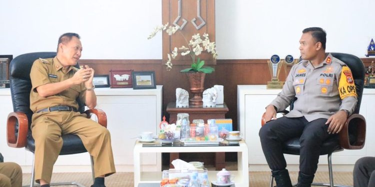 Kapolres Tulang Bawang Bersama PJU Kunjungi Kantor Bupati, Ini Tujuan Utamanya