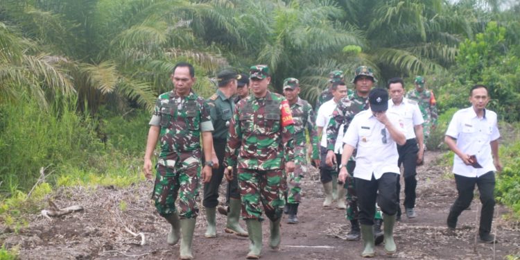 Dandim 0426 Tulang Bawang Tinjau Lokasi Sasaran TMMD TA 2024
