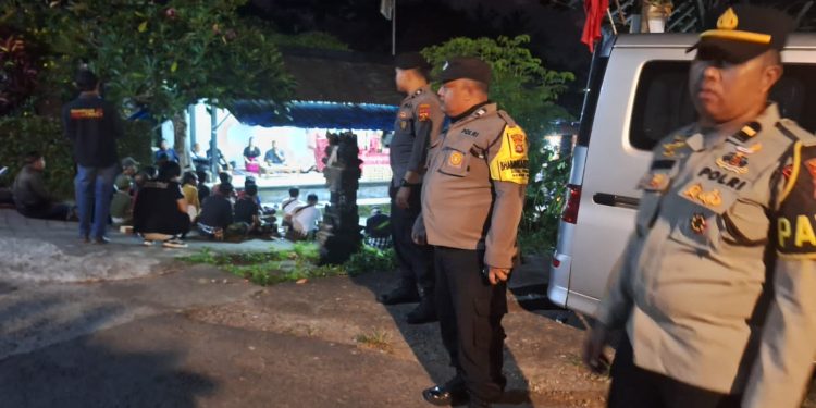 Polres Tabanan Terjunkan Personil OMB dalam Pengamanan Giat Simakrama/Kampanye Wilkum Baturiti
