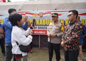 Perkuat Kordinasi dan Komunikasi, Kapolres Kubu Raya Datangi Kantor KPU, Bawaslu dan Gudang KPU
