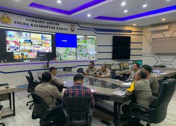Polda Kalbar Gunakan Teknologi Aplikasi SOT dan EWS untuk Mengontrol Dinamika OMB Kapuas 2024
