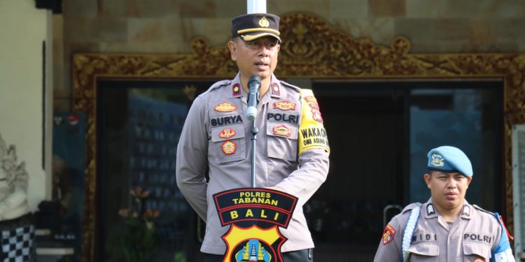 Wakaopsres Pimpin Apel Personil OMB Agung 2023-2024 tahap II Kampanye, Laksanakan Pengamanan Maksimal & Terbaik Masa Kampanye