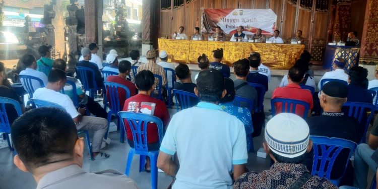 Gelar Minggu Kasih, Polda Bali sasar masyarakat Desa Ubung Kaja