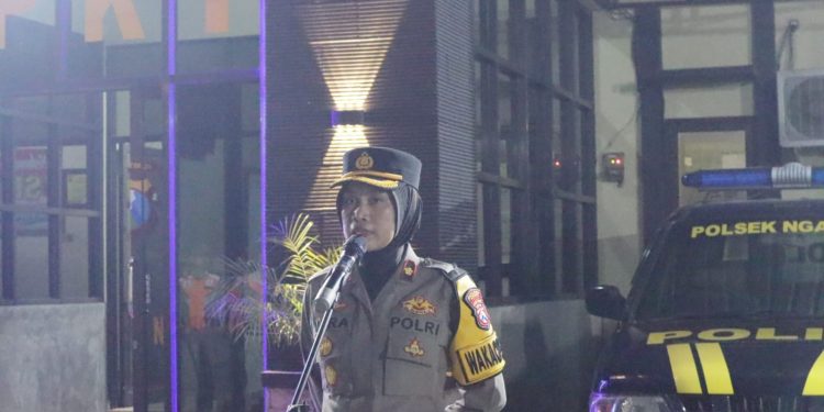 Polres Kediri Gelar Patroli Gabungan Tertibkan Knalpot Brong dan Cegah Balap Liar