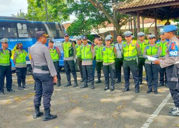 Kabag Ops Polres Tabanan Pimpin Pengamanan Giat Kampanye DAPIL-IV di wilkum Polsek Kediri