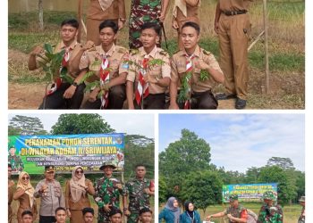 Kodim 0426 Tulang Bawang Serempak Tanam Pohon